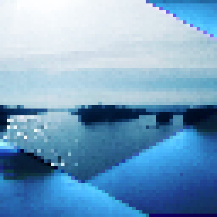 pixel lake