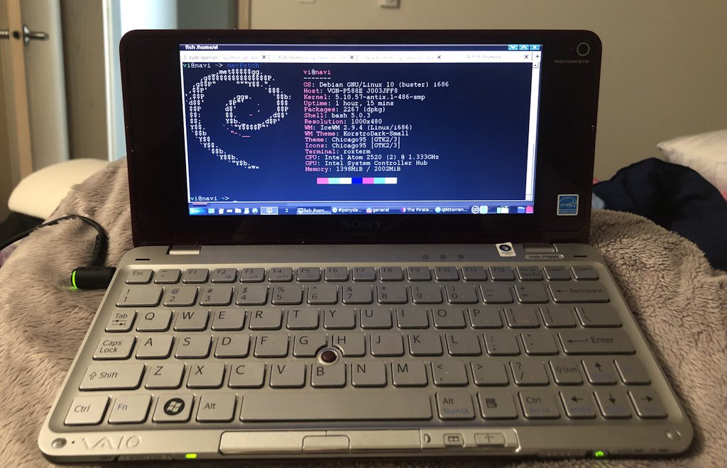 vaio running neofetch